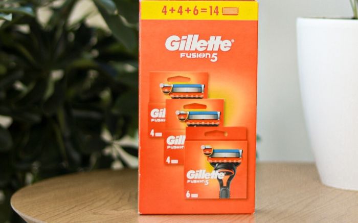 Gillette Fusion 5 (Box 4+4+6 шт) Mega New Pack