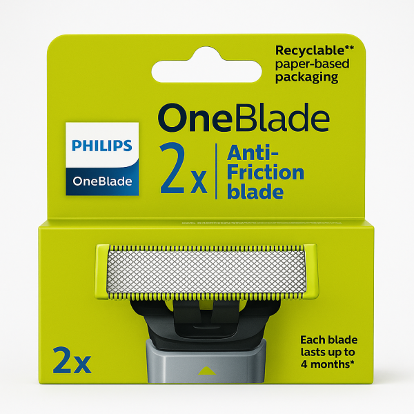 Philips OneBlade (2 шт) Anti-Friction для чутливої шкіри