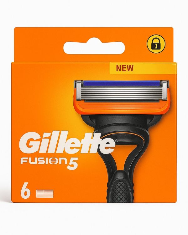Gillette Fusion 5 (6шт) Змінні картриджі для гоління.