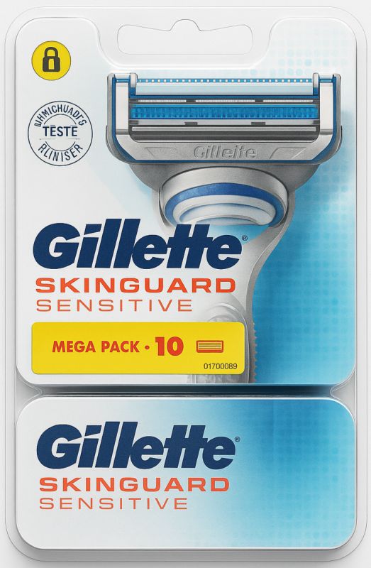 Gillette Skinguard (Box 6+4 шт) Пластик