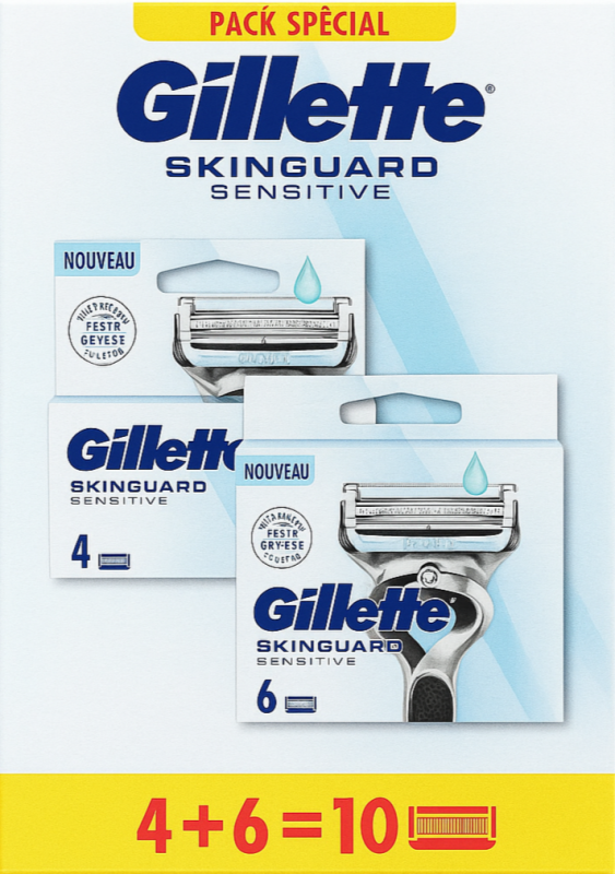 Gillette Skinguard (Box 6+4 шт ) New Pack