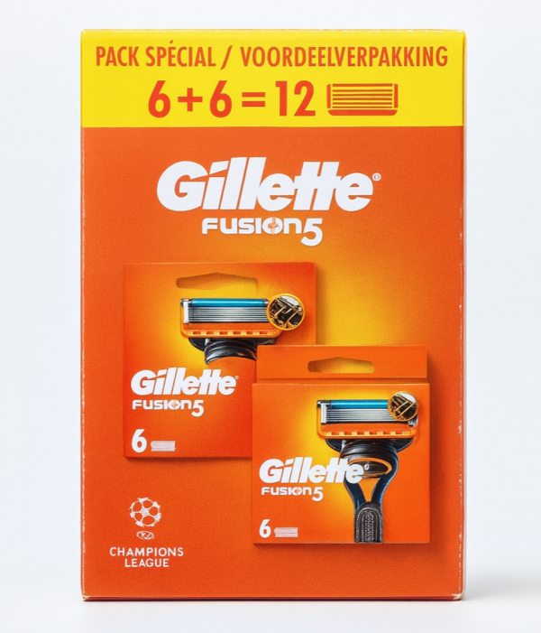 Gillette Fusion 5 (Box 6+6 шт) New Pack