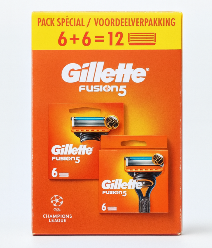 Gillette Fusion 5 (Box 6+6 шт) New Pack