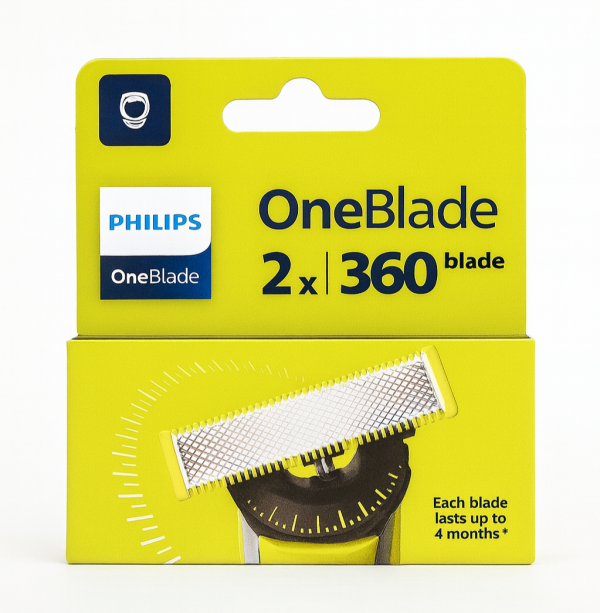 Philips OneBlade 2 шт (360) New Pack змінні картриджі