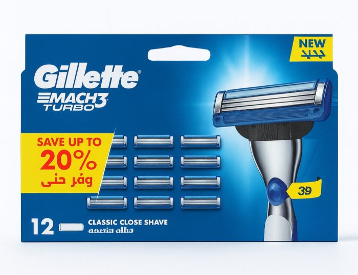 Gillette Mach3 Turbo (12 шт) Планшет New Pack
