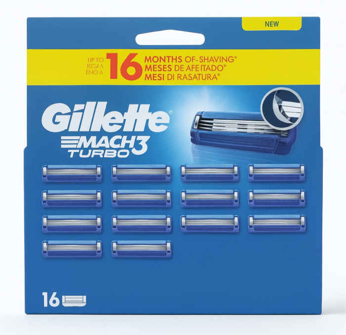 Gillette Mach3 Turbo (16 шт) Планшет New Pack