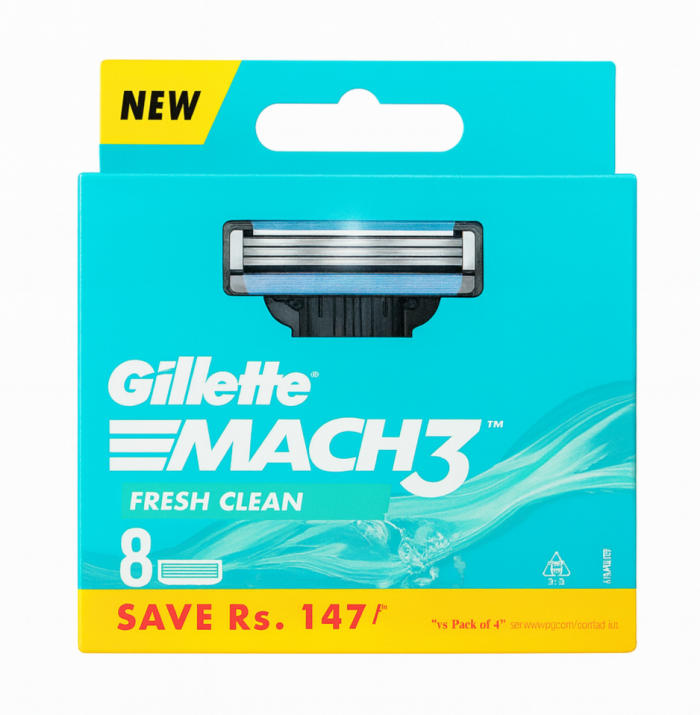 Gillette Mach3 (8 шт) змінні картриджі