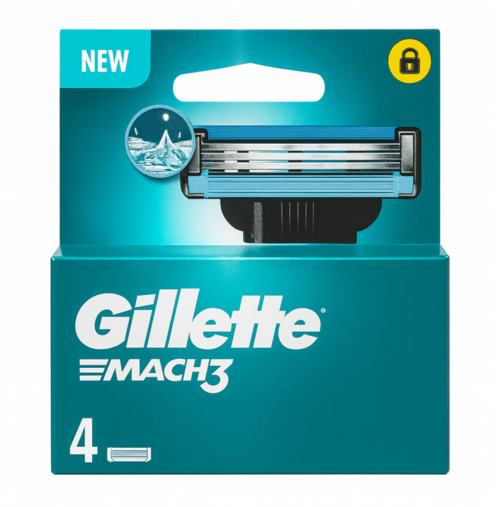 Gillette Mach3 (4шт) New Pack
