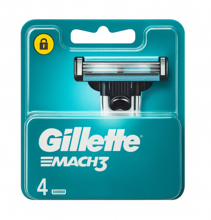 Gillette Mach3 (4 шт) Пластик