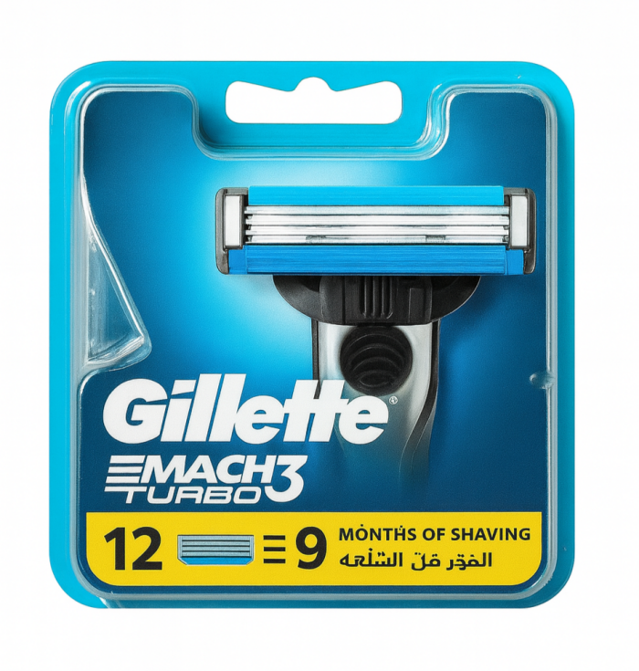 Gillette Mach3 Turbo (12 шт) Пластик
