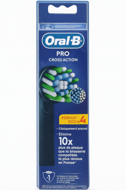 Oral-B Pro Cross Action Black (4 шт) Змінні насадки для електричної щітки