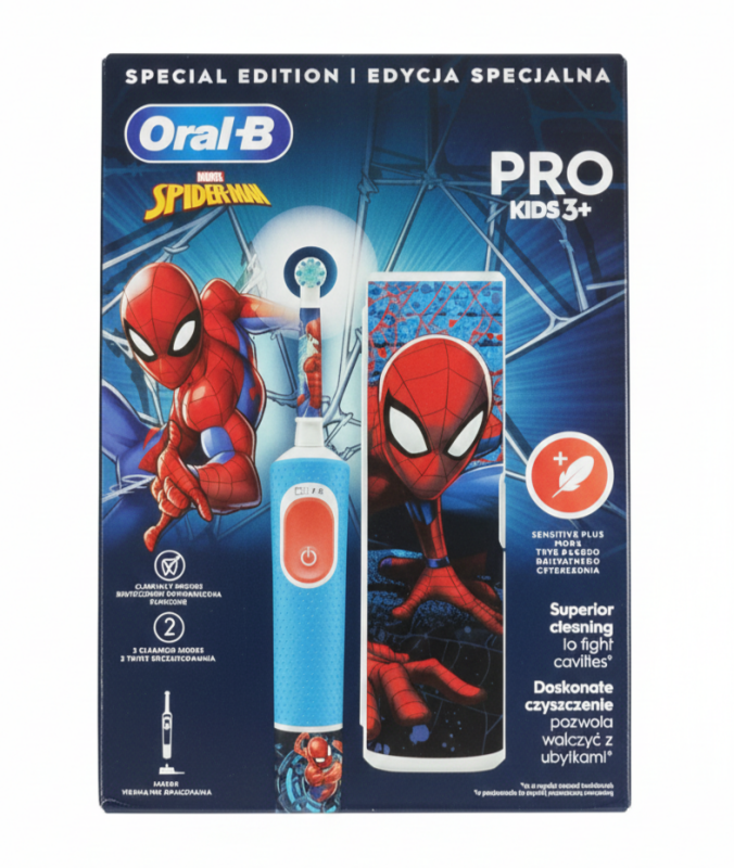 Oral-B Kids Pro Spider Men (+Футляр) Електрична дитяча зубна щітка