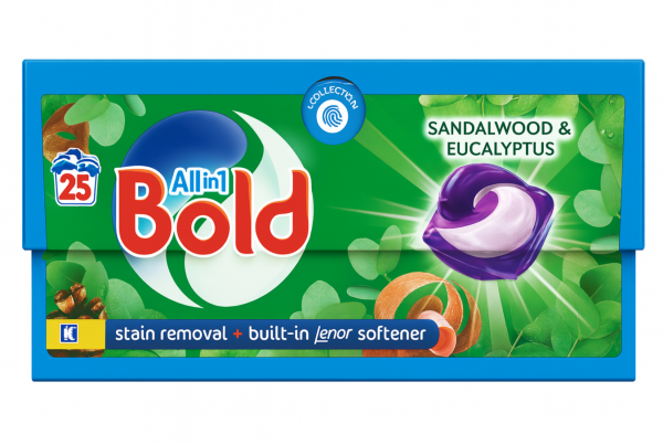 Bold (25 шт) Sandalwood & Eucalyptus Капсули для прання