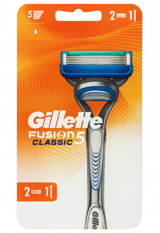 Gillette Fusion 5 Classic Станок +2 картриджі для гоління чоловічий