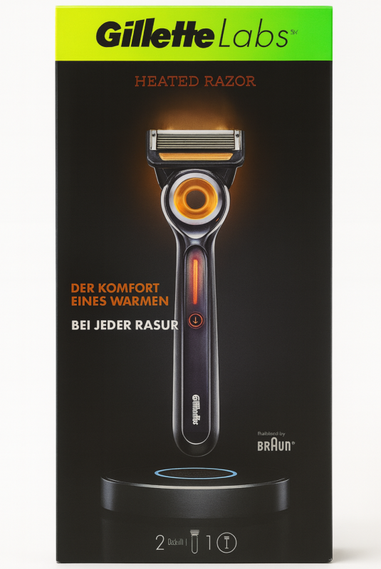 Gillette Labs Hot Razor Станок для гоління чоловічий з системою підігріву