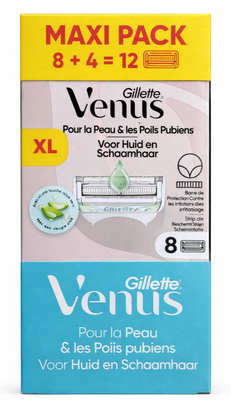 Venus Satin Care Box (4+8 шт) New Pack сумісні лише зі станком Venus Satin Care (Bikini)