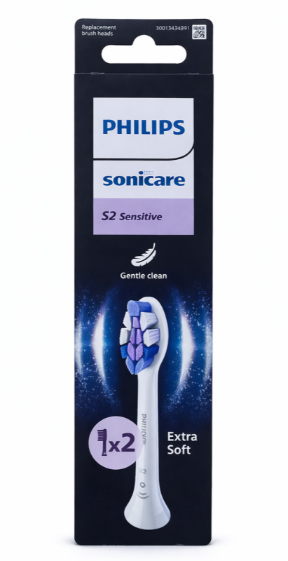 Philips Sonicare S2 Sensitive (2шт) Білі Насадки для електричної щітки