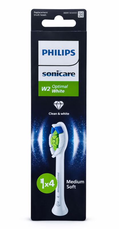 Philips Sonicare W2 Optimal (4шт) Білі Насадки для електричної щітки