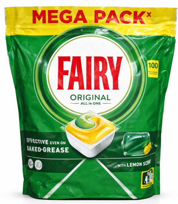 Fairy Original Лимон капсули для посудомийних машин 100шт