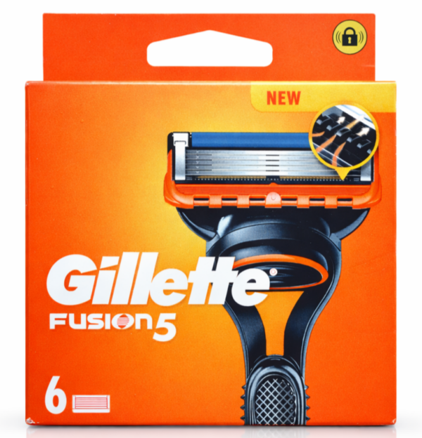 Gillette Fusion 5 (6шт) Змінні картриджі для гоління