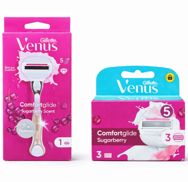 Venus Sugarberry Станок 1 + Sugarberry картриджі (3 шт)