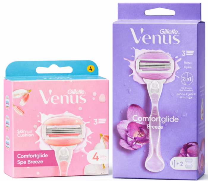 Venus Breeze Станок 2 картриджі + SpaBreeze (4 шт)