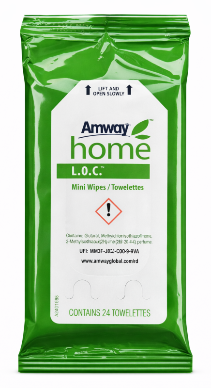 Amway L.O.C Серветки для очищення від плям та забруднень 1 Упаковка (24 шт)