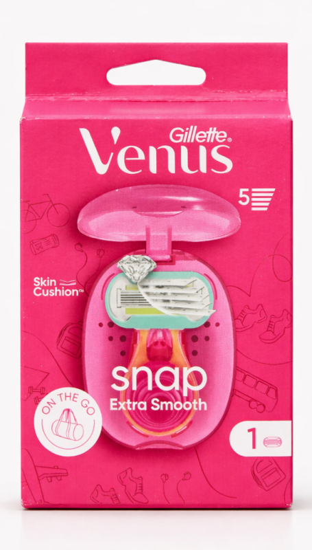 Venus Snap Жіночий станок для гоління (Ручка+1 картридж+футляр)