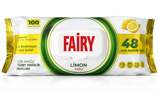 Fairy Lemon універсальні серветки для прибирання (100 шт)