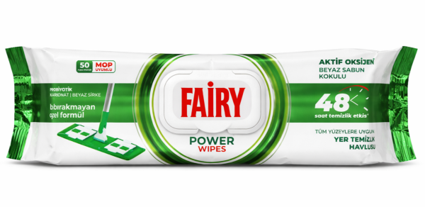 Fairy Power універсальні серветки для миття підлоги (50 шт)