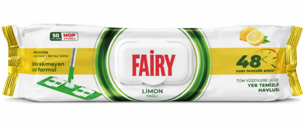 Fairy Lemon універсальні серветки для миття підлоги (50 шт)