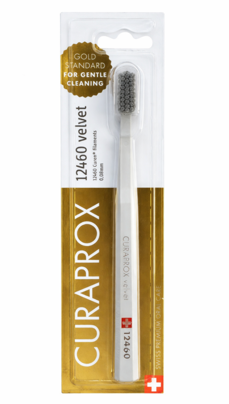 Curaprox 12460 Velvet (1 шт) Колір : Сірий Зубнa щітка (індивідуально упакована)