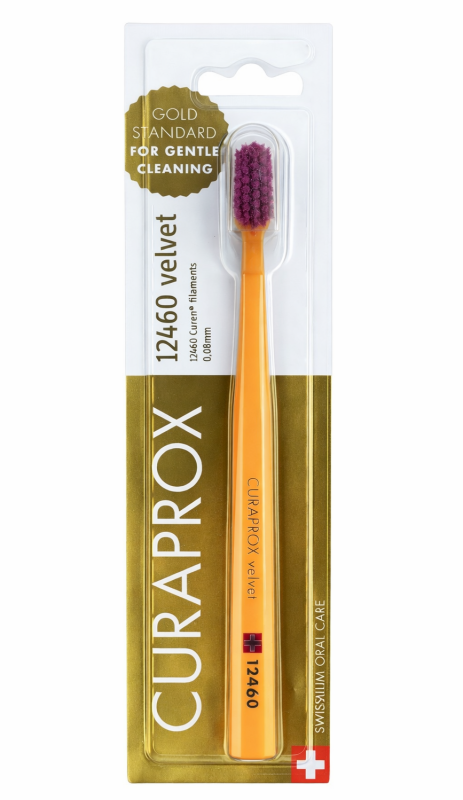 Curaprox 12460 Velvet (1 шт) Колір : Помаранчевий Зубнa щітка (індивідуально упакована)