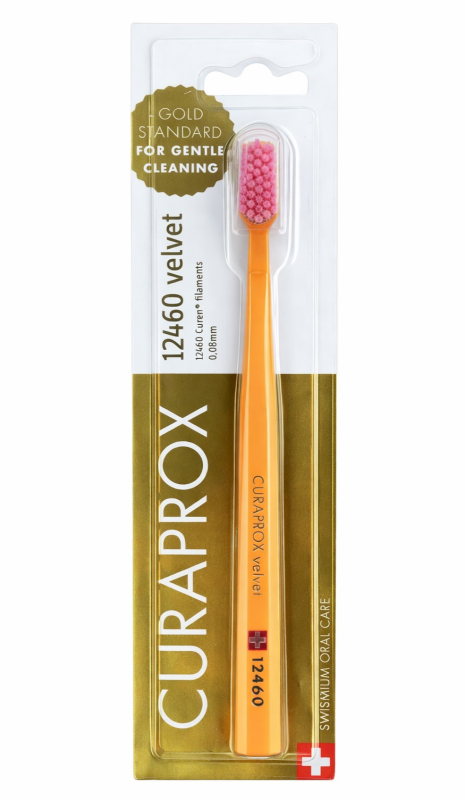 Curaprox 12460 Velvet (1 шт) Колір : Помаранчевий Зубнa щітка (індивідуально упакована)