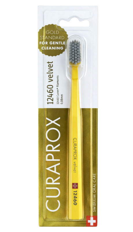 Curaprox 12460 Velvet (1 шт) Колір : Жовтий Зубнa щітка (індивідуально упакована)