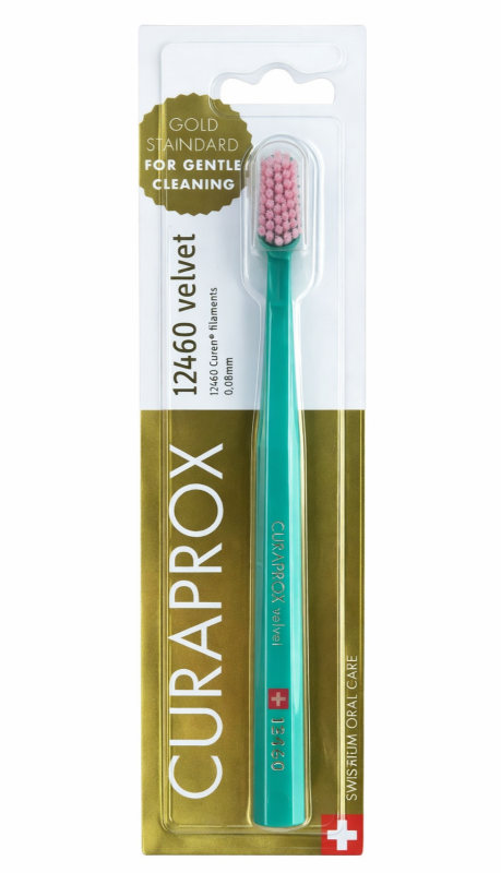 Curaprox 12460 Velvet (1 шт) Колір : Зелений Зубнa щітка (індивідуально упакована)