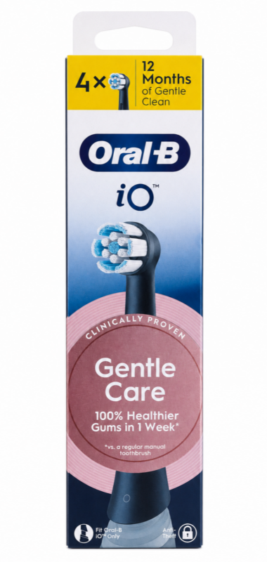 Oral-B IO Gentle Care (4 шт) Black Змінні насадки для електричної щітки IO