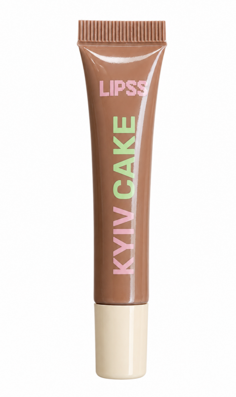 Lipss Блиск для губ Kyiv Cake (Ceramides&Peptides Lipper Карамель та лісовий горіх) 9мл