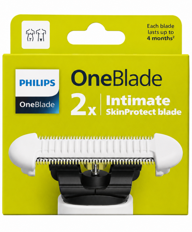 Philips OneBlade Intimate 2 шт New Pack змінні картриджі