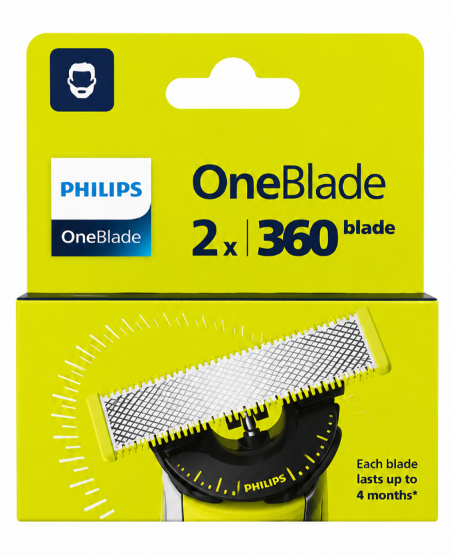 Philips OneBlade 2 шт (360) New Pack змінні картриджі