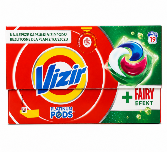 Vizir (19 шт) + Fairy Efect 4-х компонентні капсули для прання