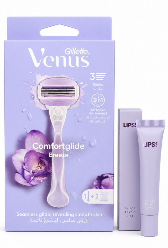 Venus Breeze 2 картриджі + Lipper Lipss Блиск для губ Bye Bye Stress (Лавандовий мед) 9мл
