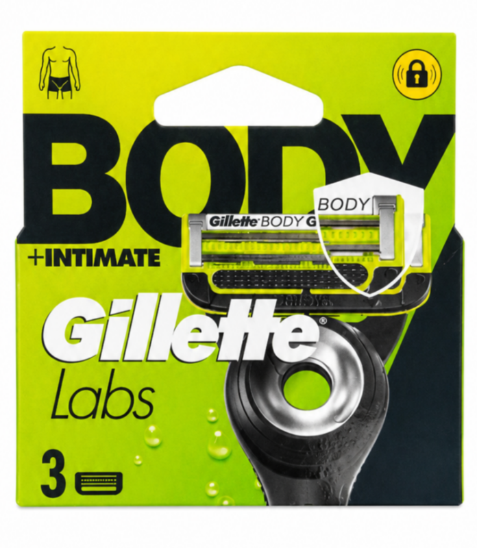 Gillette Labs (3 шт) Body Intimate New