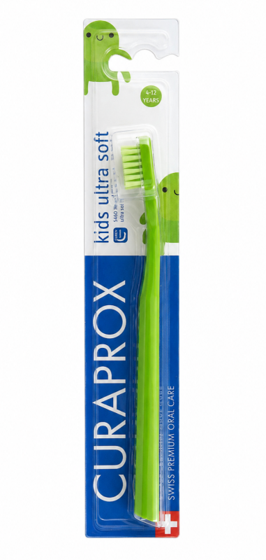 Curaprox Kids Ultra soft (4-12 років) Дитяча зубна щітка Салатова