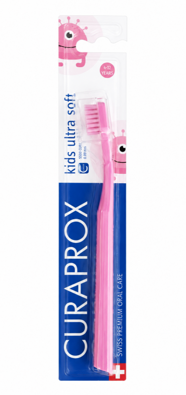 Curaprox Kids Ultra soft (4-12 років) Дитяча зубна щітка Рожева