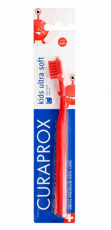 Curaprox Kids Ultra soft (4-12 років) Дитяча зубна щітка Червона
