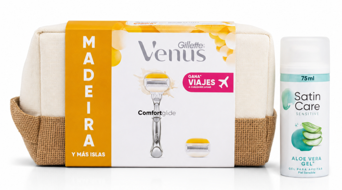 Venus Набір Madeira + Satin Care Гель для гоління Aloe 75 мл