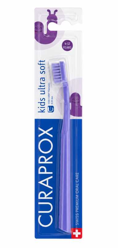 Curaprox Kids Ultra soft (4-12 років) Дитяча зубна щітка Фіолетова