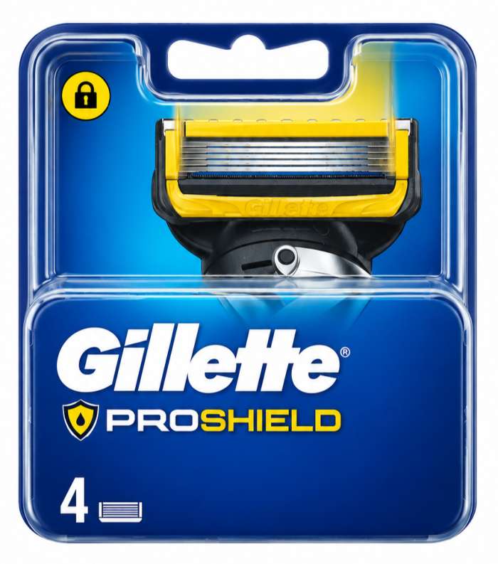 Gillette Proshield (4 шт) Plastic