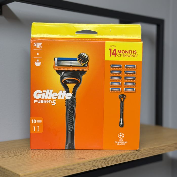 Gillette Fusion 5 Станок +10 картриджів для гоління чоловічий